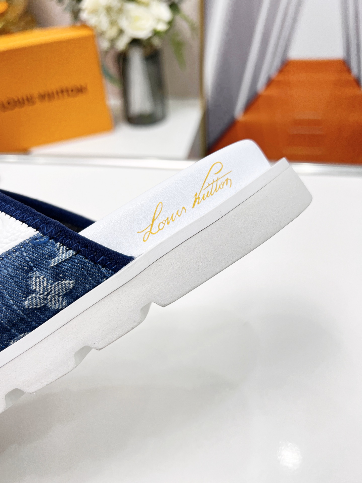 Louis Vuitton Women’s Pool Pillow Comfort Mule Blue For Women LV - Image 8