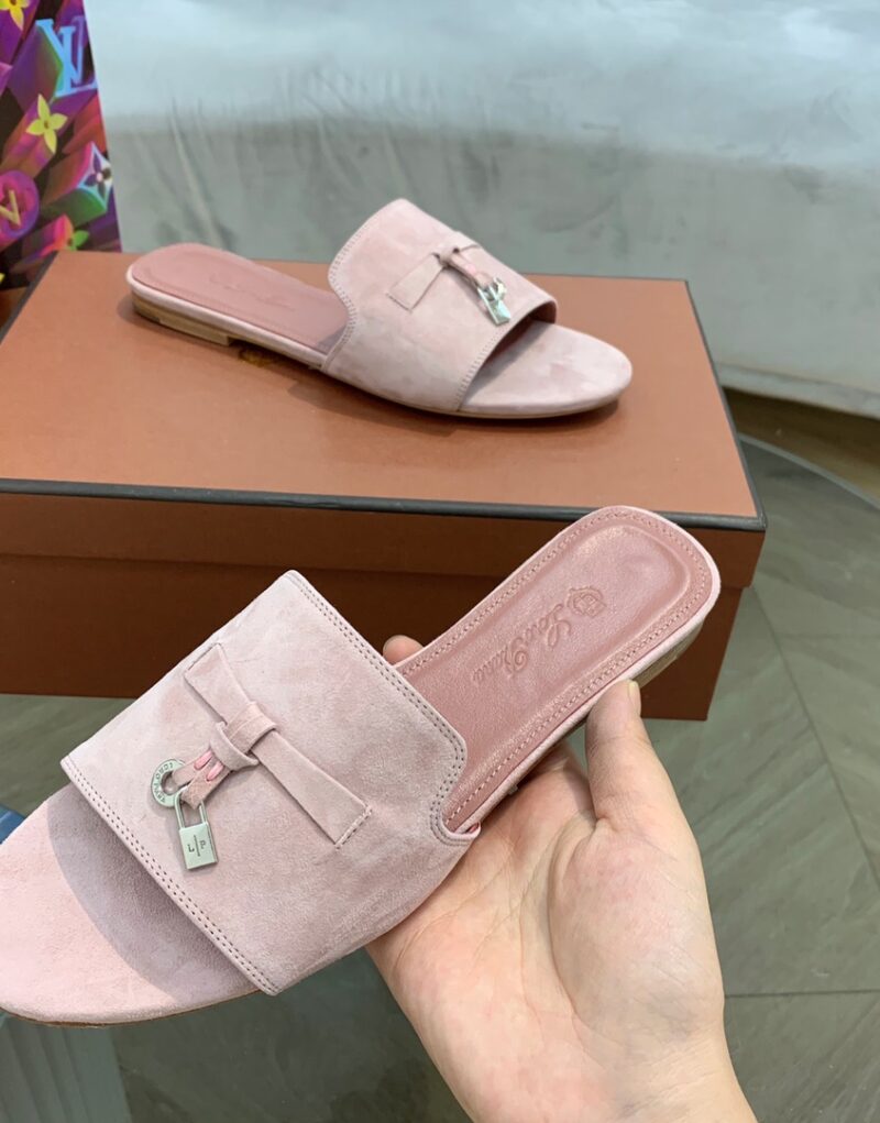 Loro Piana Summer Charms Sandal Pink Shell For Women – FAI5580 30D2 - Image 7