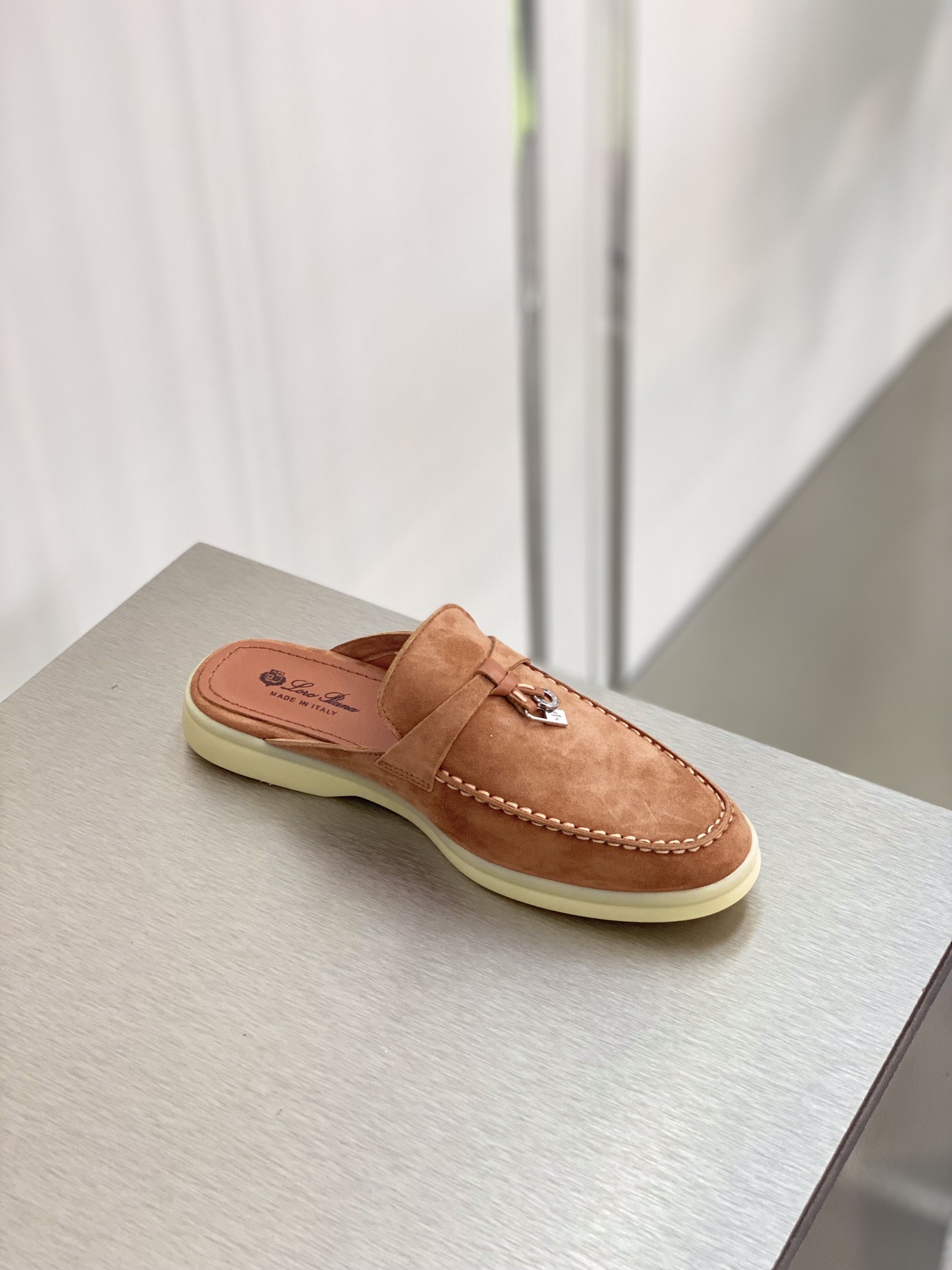 Loro Piana Babouche Charms Walk Loafers Sorbet Pink For Women – FAI1543 303J - Image 16