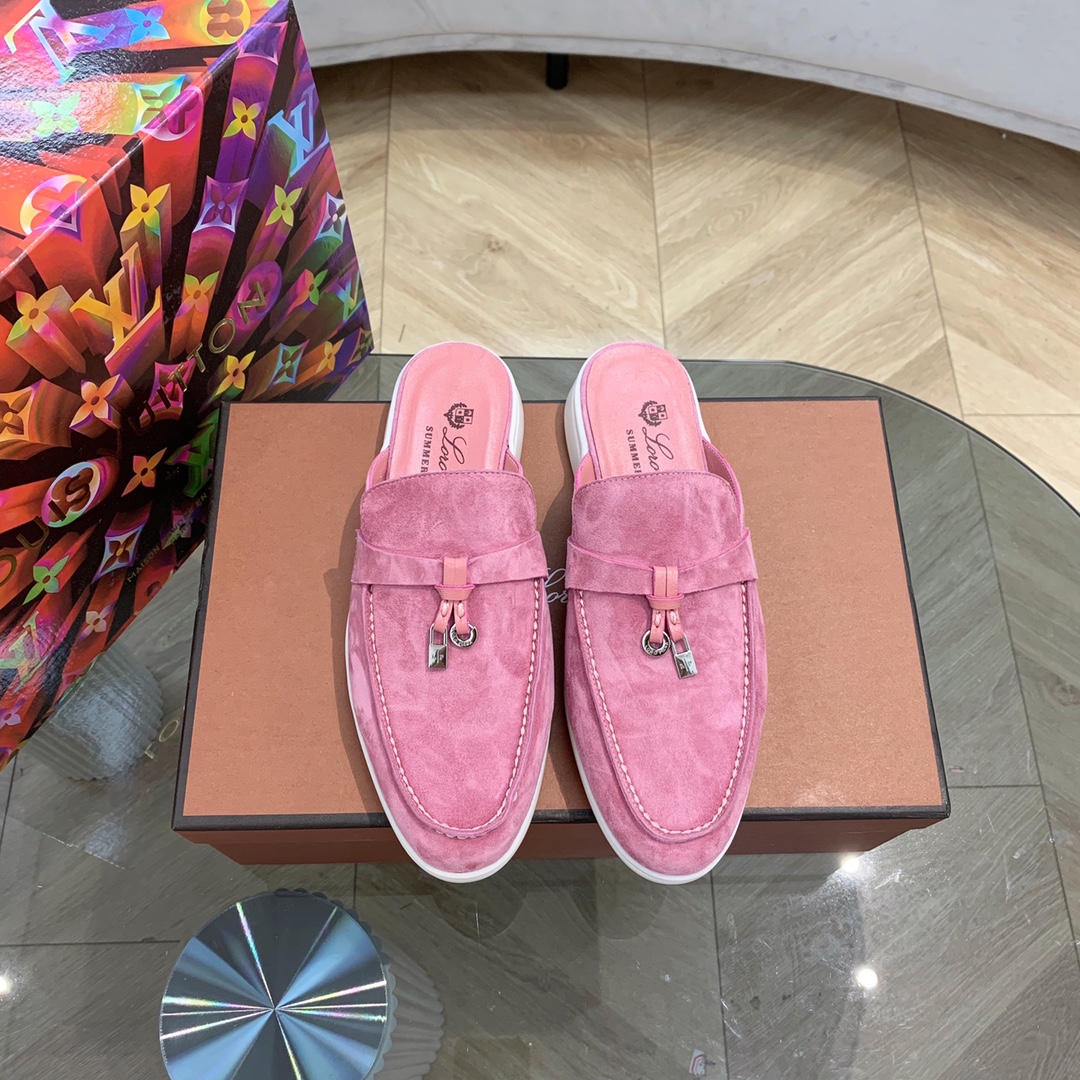 Loro Piana Babouche Charms Walk Loafers Wild Mauve For Women – FAI1543 30F4 - Image 13