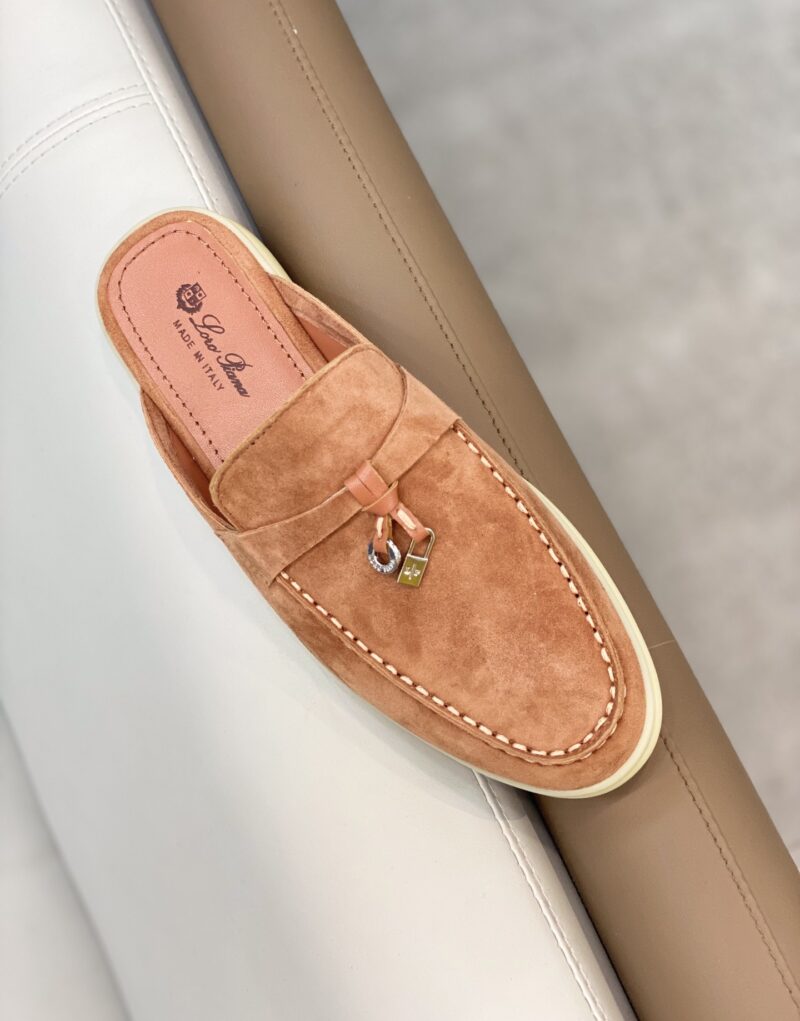 Loro Piana Babouche Charms Walk Loafers Sorbet Pink For Women – FAI1543 303J - Image 5