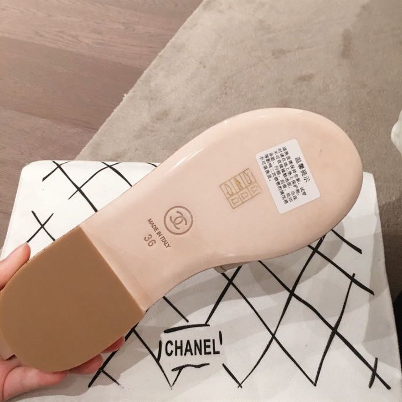 Chanel Woven Chain Cork Sandals Tweed Beige/Black For Women, Women’s Shoes - Image 7