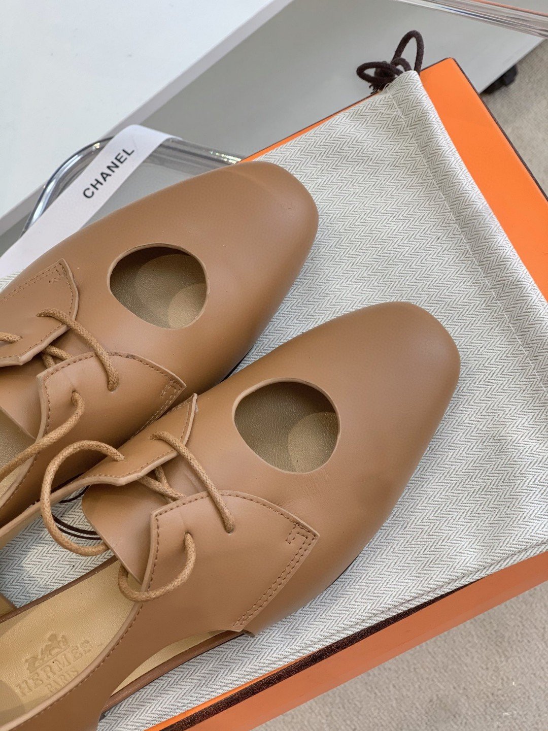 Hermes Epoca Oxford Shoe Brown For Women, Women’s Shoes H221024Z - Image 2