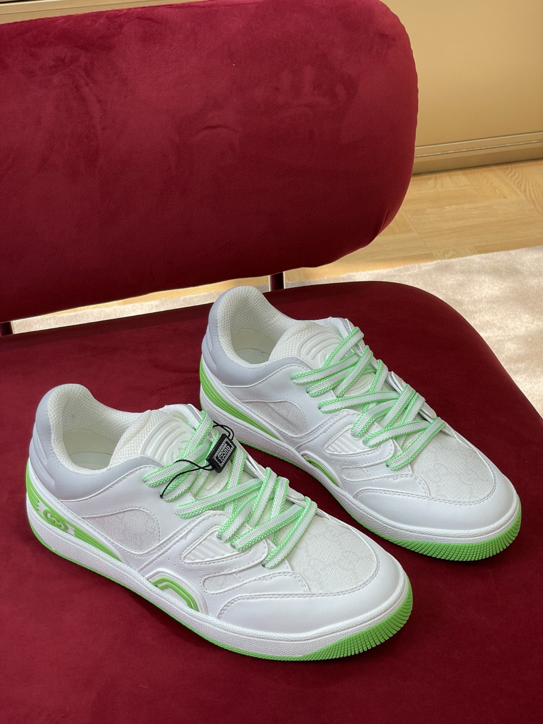 Gucci Women’s Sneaker Gucci Basket Donna White Demetra For Women 700290 2SHG0 9089 - Image 4