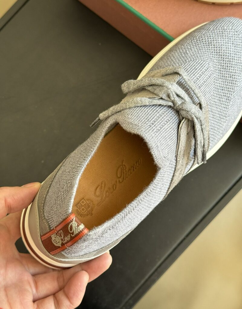 Loro Piana 360 Lp Lady Flexy Walk Sneaker Flannel Gray For Women – FAI7759 M579 - Image 5