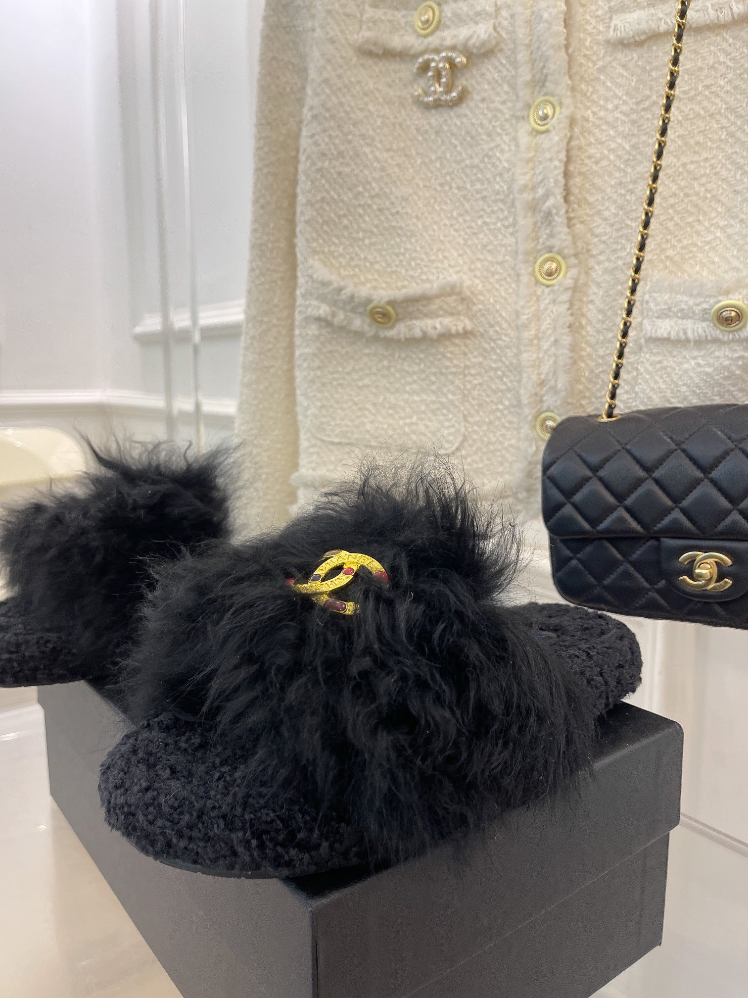 Chanel Women’s Mules Black For Women 0,7in/ 2cm - Image 8