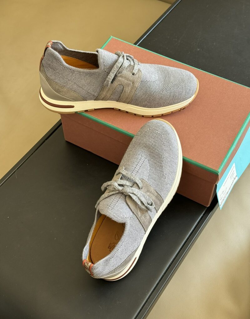 Loro Piana 360 Lp Lady Flexy Walk Sneaker Flannel Gray For Women – FAI7759 M579 - Image 6