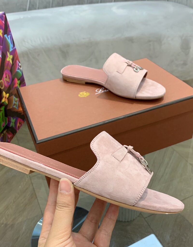 Loro Piana Summer Charms Sandal Pink Shell For Women – FAI5580 30D2 - Image 6