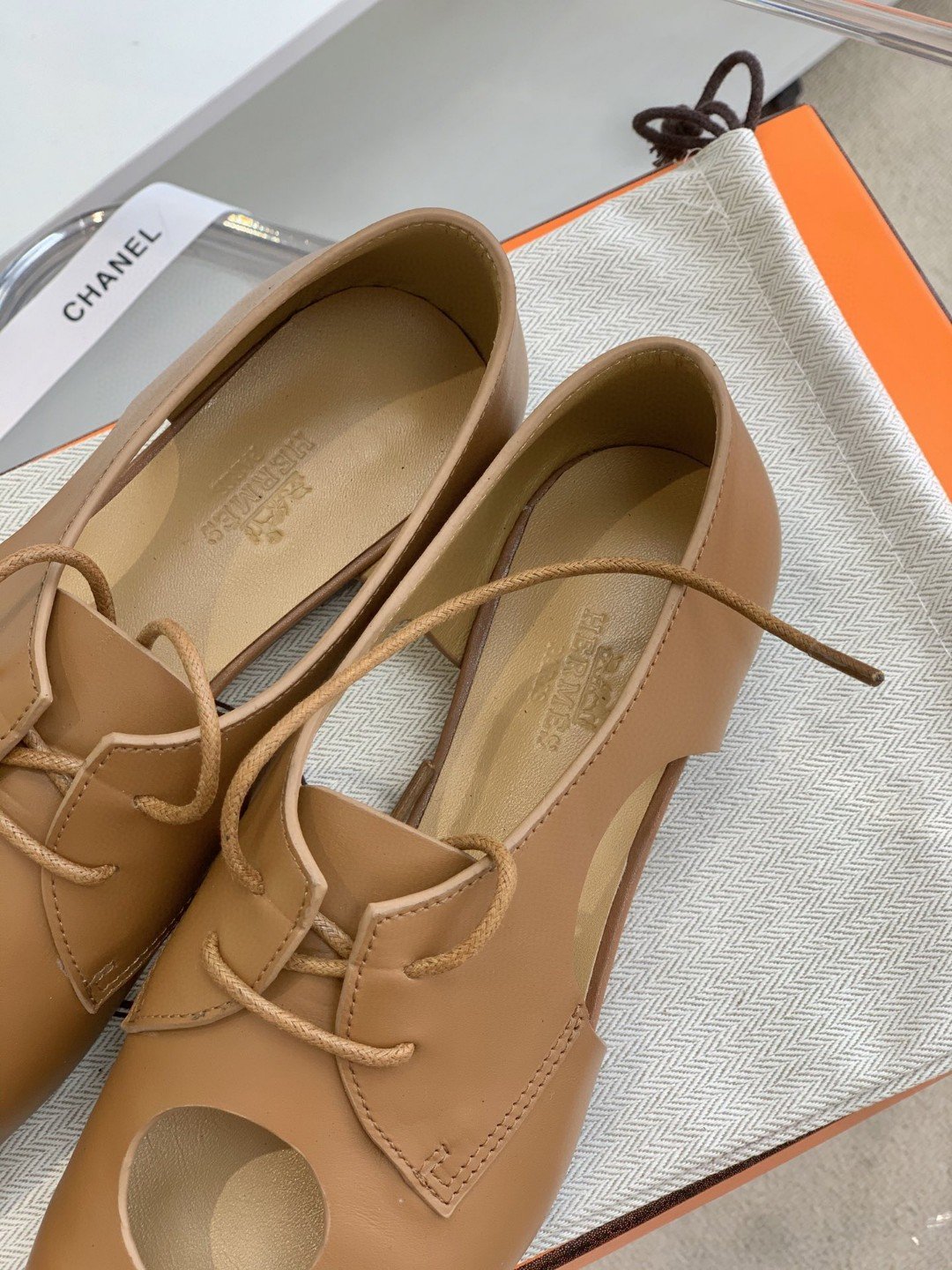 Hermes Epoca Oxford Shoe Brown For Women, Women’s Shoes H221024Z - Image 8