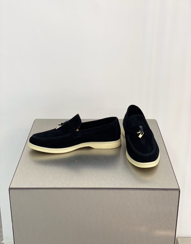 Loro Piana Summer Charms Walk Loafers Caviar For Women – FAE5444 MB97 - Image 6