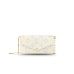 TRUE TO ORIGINAL | Louis Vuitton Félicie Pochette Candy Blue For Women 21cm/8.3in M83025