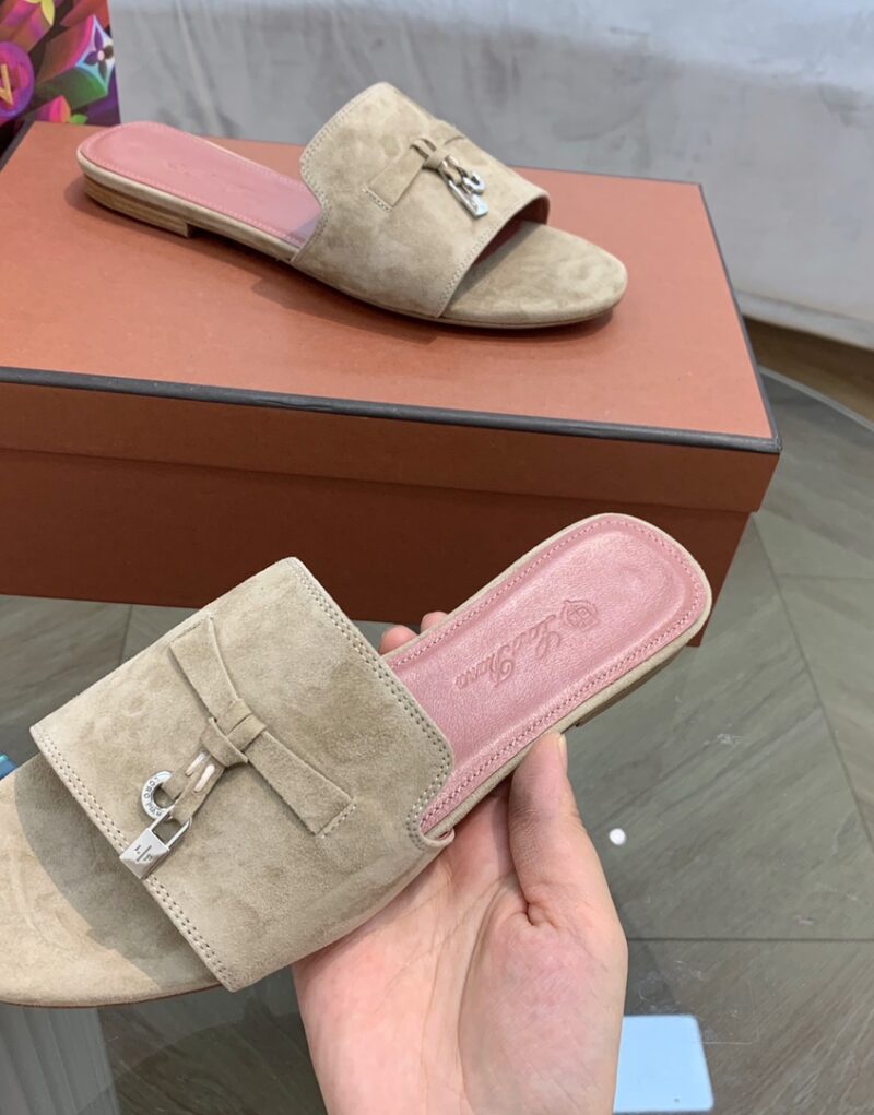 Loro Piana Summer Charms Sandal Egyptian Rock For Women – FAI5580 D02I - Image 8