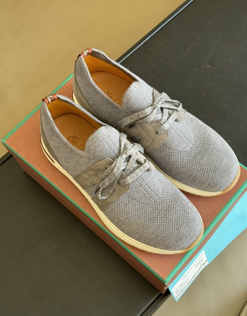 Loro Piana 360 Lp Lady Flexy Walk Sneaker Flannel Gray For Women – FAI7759 M579 - Image 8