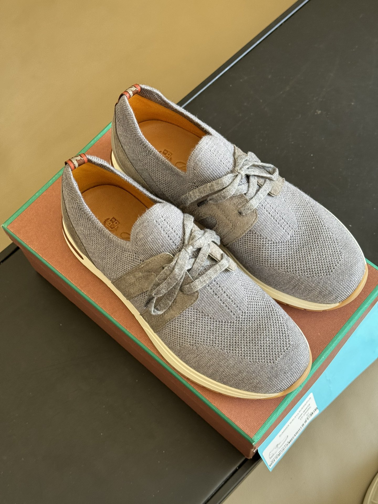 Loro Piana 360 Lp Lady Flexy Walk Sneaker Flannel Gray For Women – FAI7759 M579 - Image 17