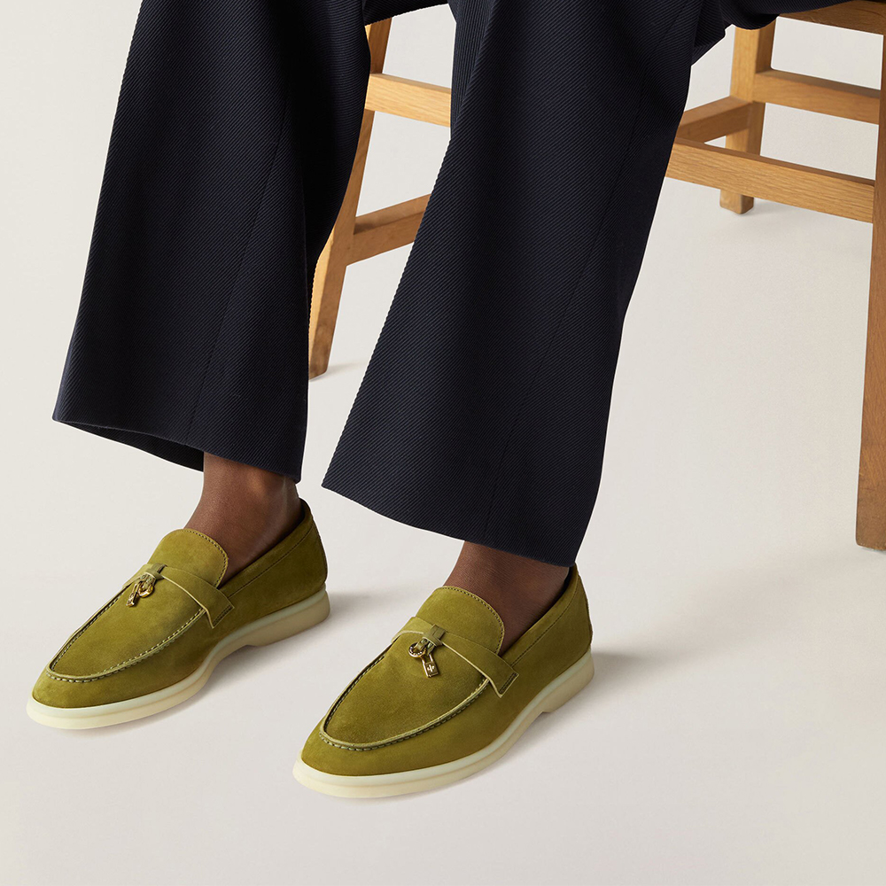 Loro Piana Summer Charms Walk Loafers Tea Room For Women – FAE5444 50KY - Image 16