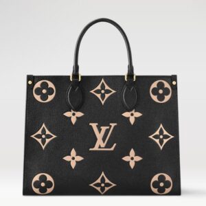 [True-to-ORIGINAL] Louis Vuitton OnTheGo MM Tote Bag Black For Women size 35cm