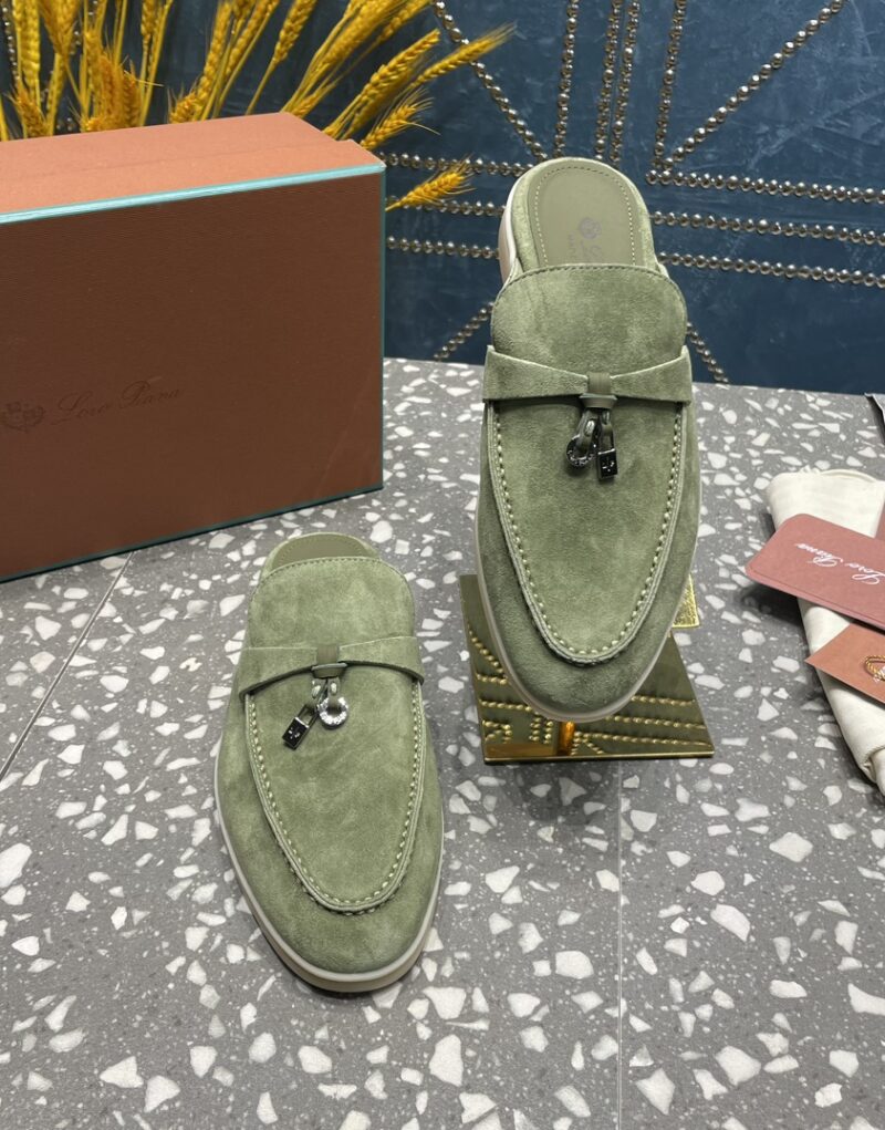 Loro Piana Babouche Charms Walk Loafers Tea Room For Women – FAI1543 50KY - Image 6