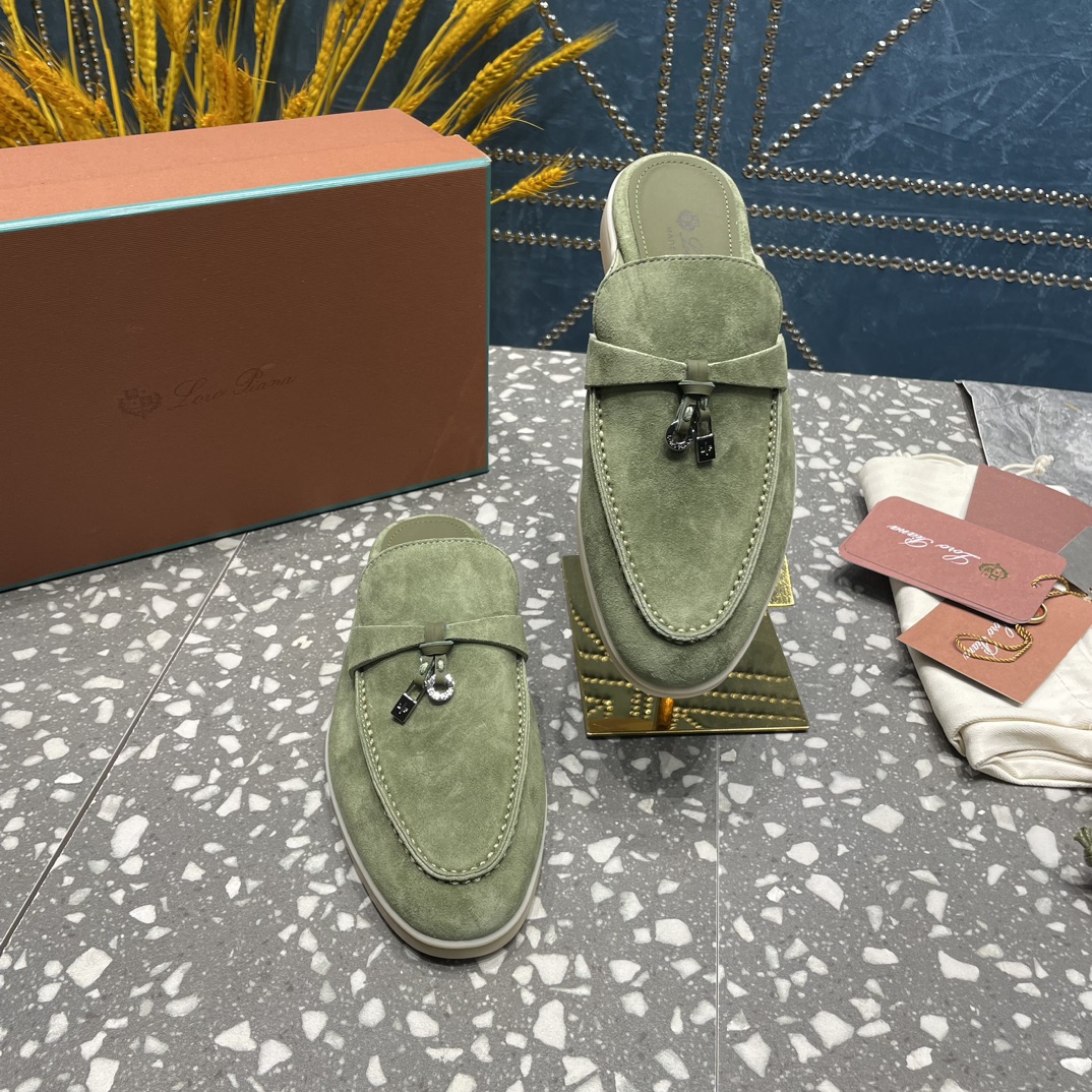 Loro Piana Babouche Charms Walk Loafers Tea Room For Women – FAI1543 50KY - Image 14