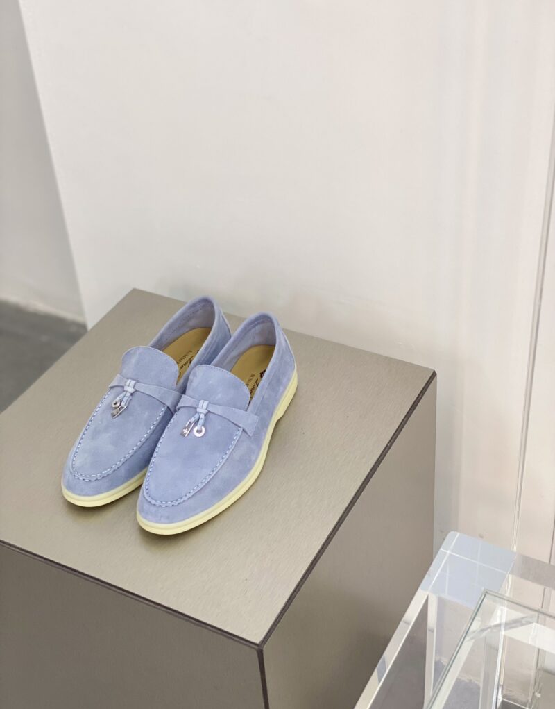 Loro Piana Summer Charms Walk Loafers Purple For Women – FAE5444 401F - Image 6