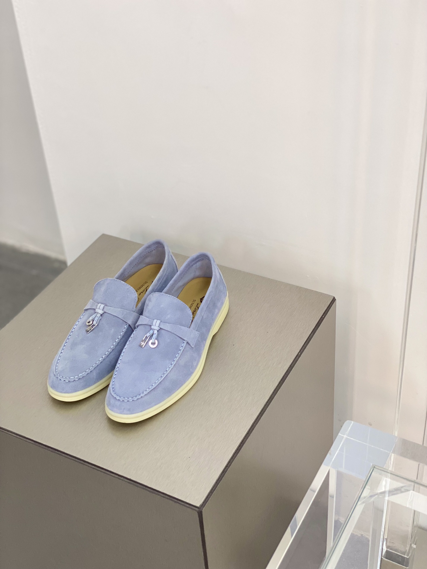 Loro Piana Summer Charms Walk Loafers Purple For Women – FAE5444 401F - Image 13