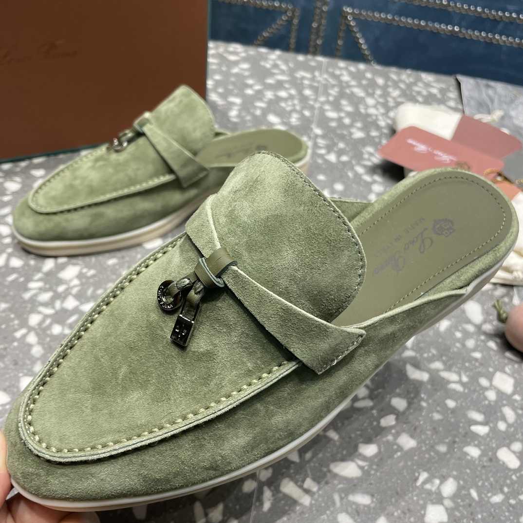 Loro Piana Babouche Charms Walk Loafers Tea Room For Women – FAI1543 50KY - Image 15