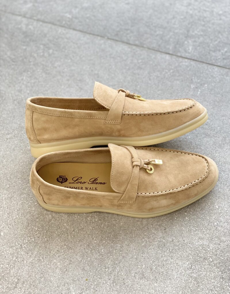 Loro Piana Summer Charms Walk Loafers Sandstone For Women – FAE5444 D044 - Image 7