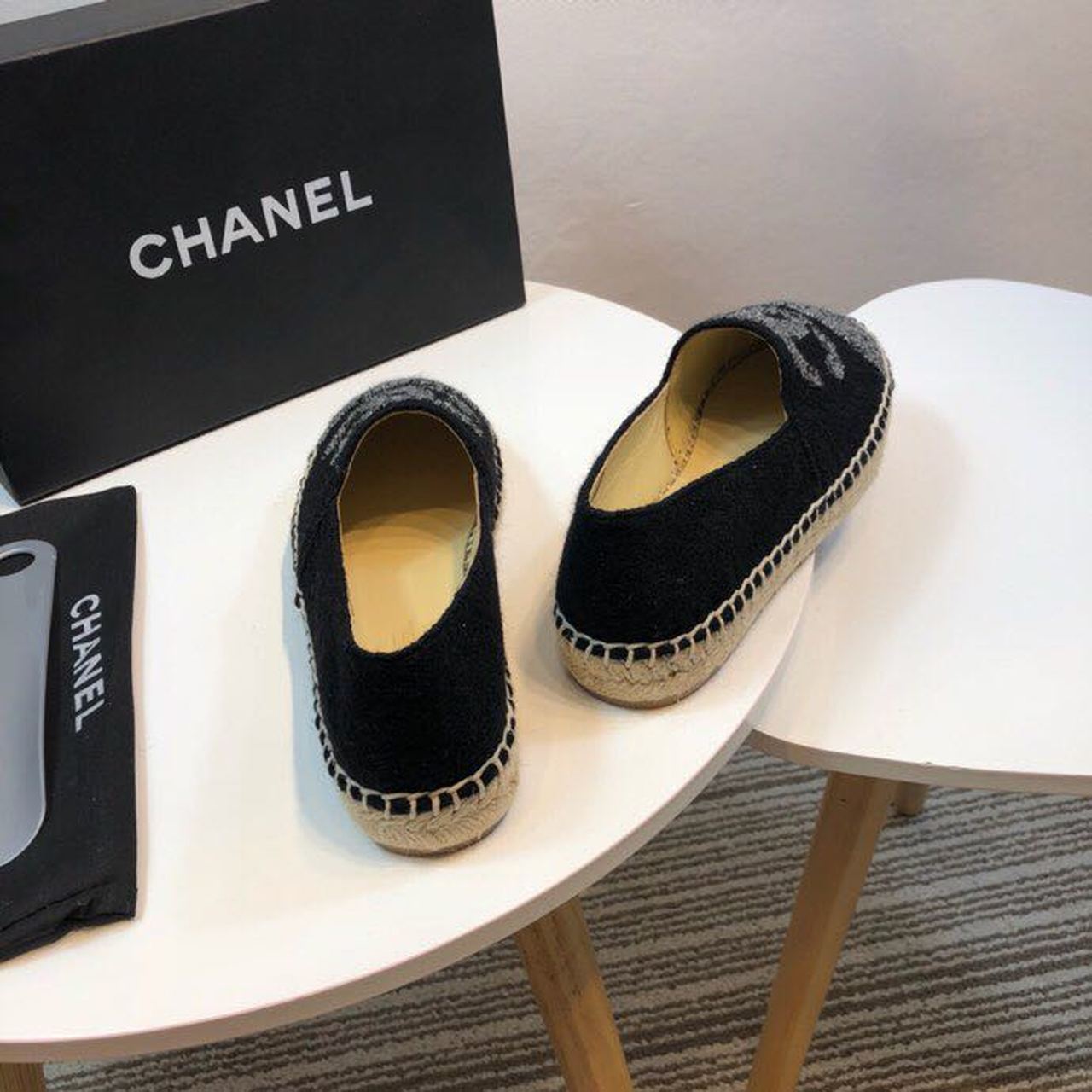 Chanel Espadrille Black/Grey For Women, Women’s Shoes G29762 - Image 9