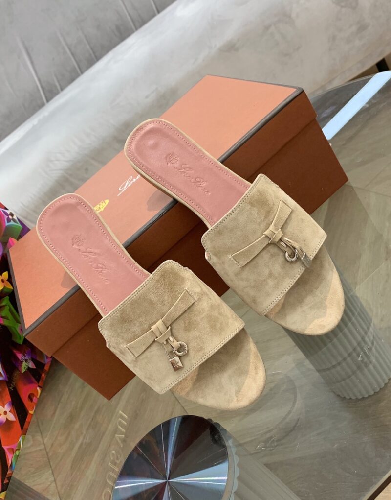 Loro Piana Summer Charms Sandal Egyptian Rock For Women – FAI5580 D02I - Image 5