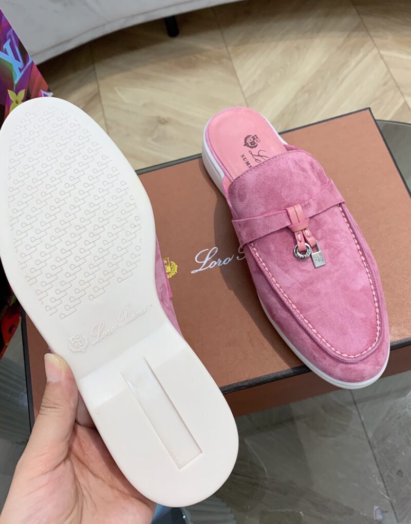 Loro Piana Babouche Charms Walk Loafers Wild Mauve For Women – FAI1543 30F4 - Image 4