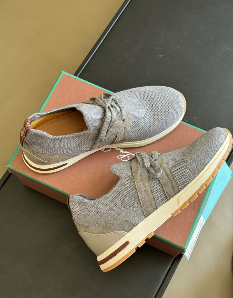 Loro Piana 360 Lp Lady Flexy Walk Sneaker Flannel Gray For Women – FAI7759 M579 - Image 7