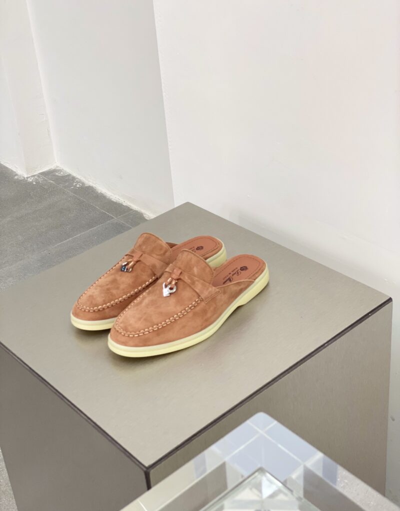 Loro Piana Babouche Charms Walk Loafers Sorbet Pink For Women – FAI1543 303J - Image 7