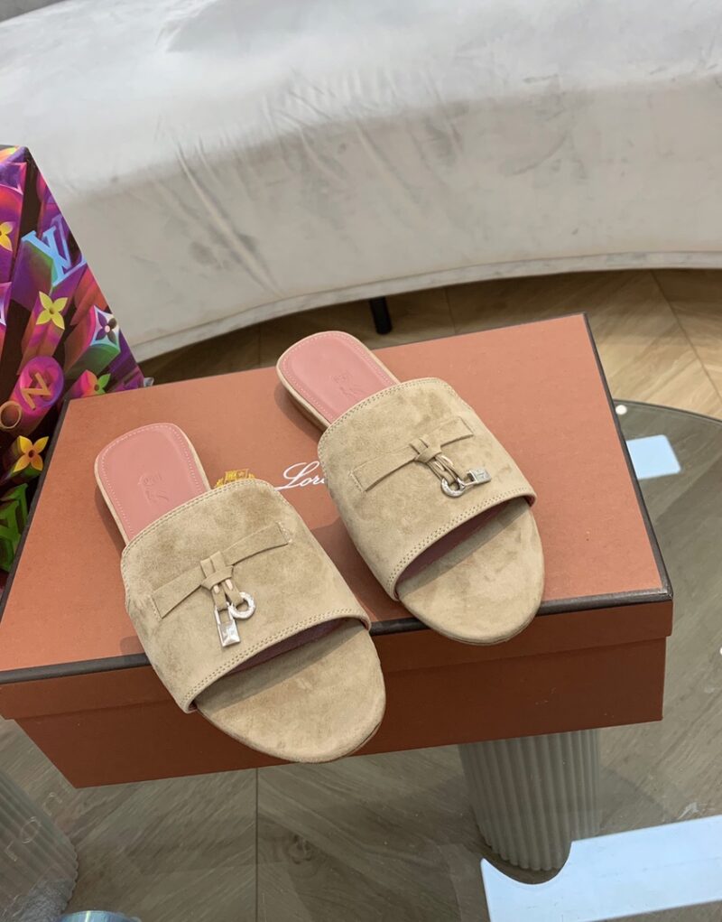 Loro Piana Summer Charms Sandal Egyptian Rock For Women – FAI5580 D02I - Image 6