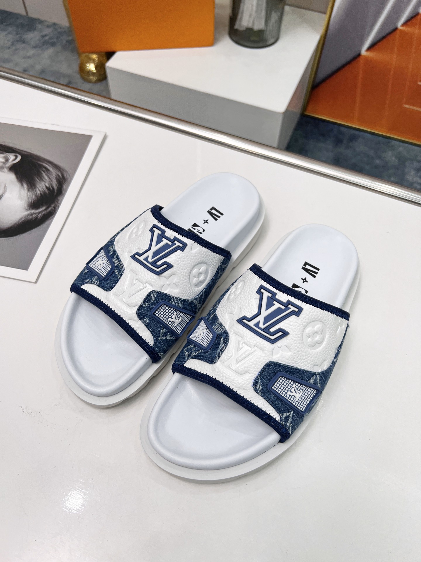 Louis Vuitton Women’s Pool Pillow Comfort Mule Blue For Women LV - Image 3