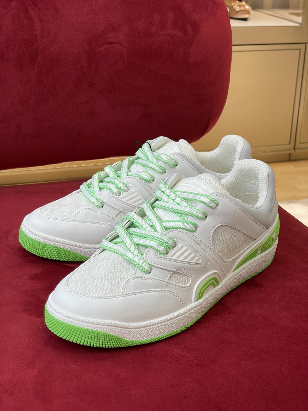 Gucci Women’s Sneaker Gucci Basket Donna White Demetra For Women 700290 2SHG0 9089 - Image 5