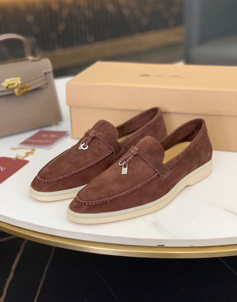 Loro Piana Summer Charms Walk Loafers Chocolate For Women – FAE5444 H026 - Image 8