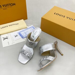 Louis Vuitton Women’s Drapy Mule Sliver For Women LV