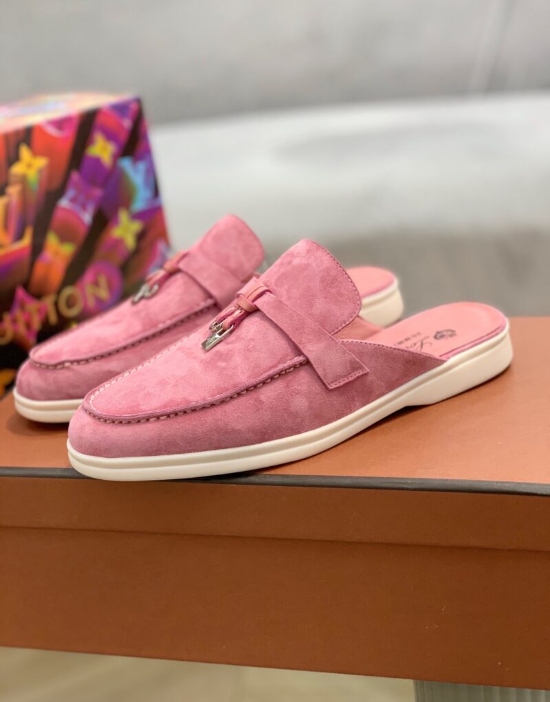 Loro Piana Babouche Charms Walk Loafers Wild Mauve For Women – FAI1543 30F4 - Image 7