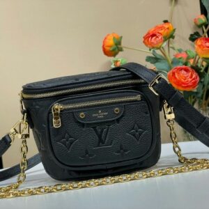 Louis Vuitton Mini Bumbag Black For Women 17cm / 6.7 in M82335
