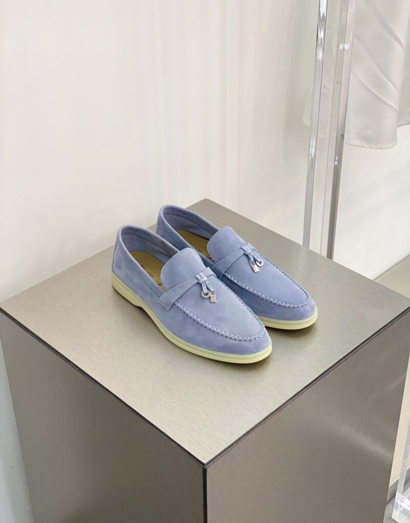 Loro Piana Summer Charms Walk Loafers Purple For Women – FAE5444 401F - Image 7