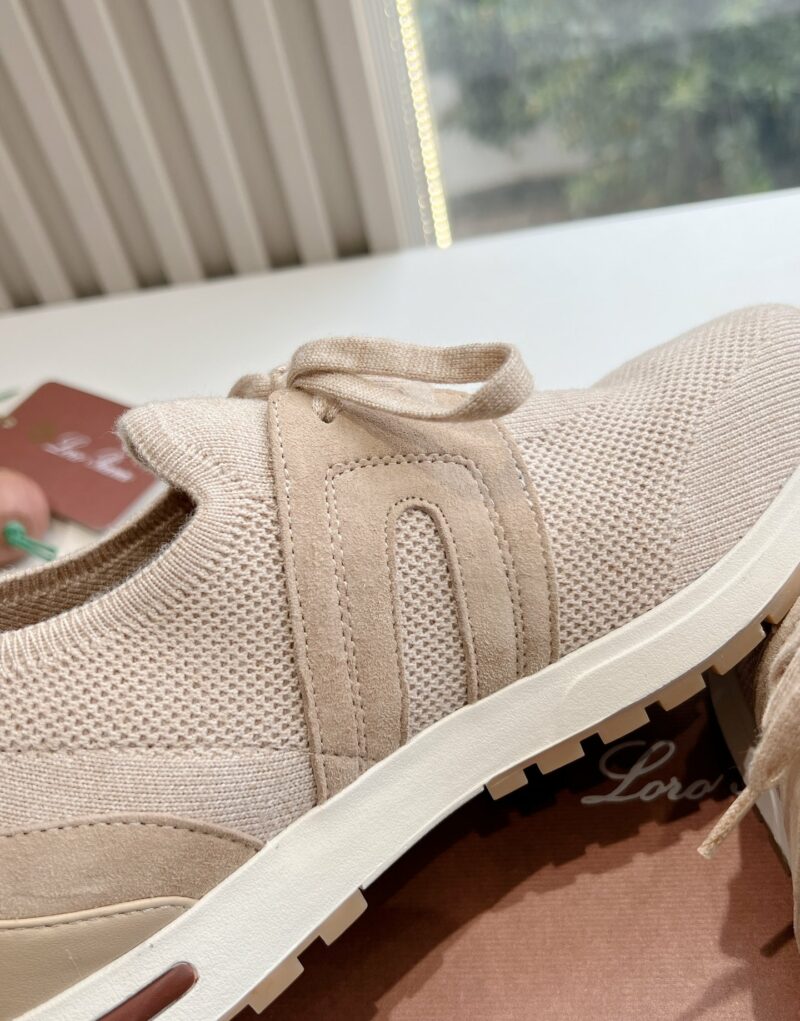 Loro Piana 360 Lp Lady Flexy Walk Sneaker Beige Melange For Women – FAI7759 D927 - Image 8