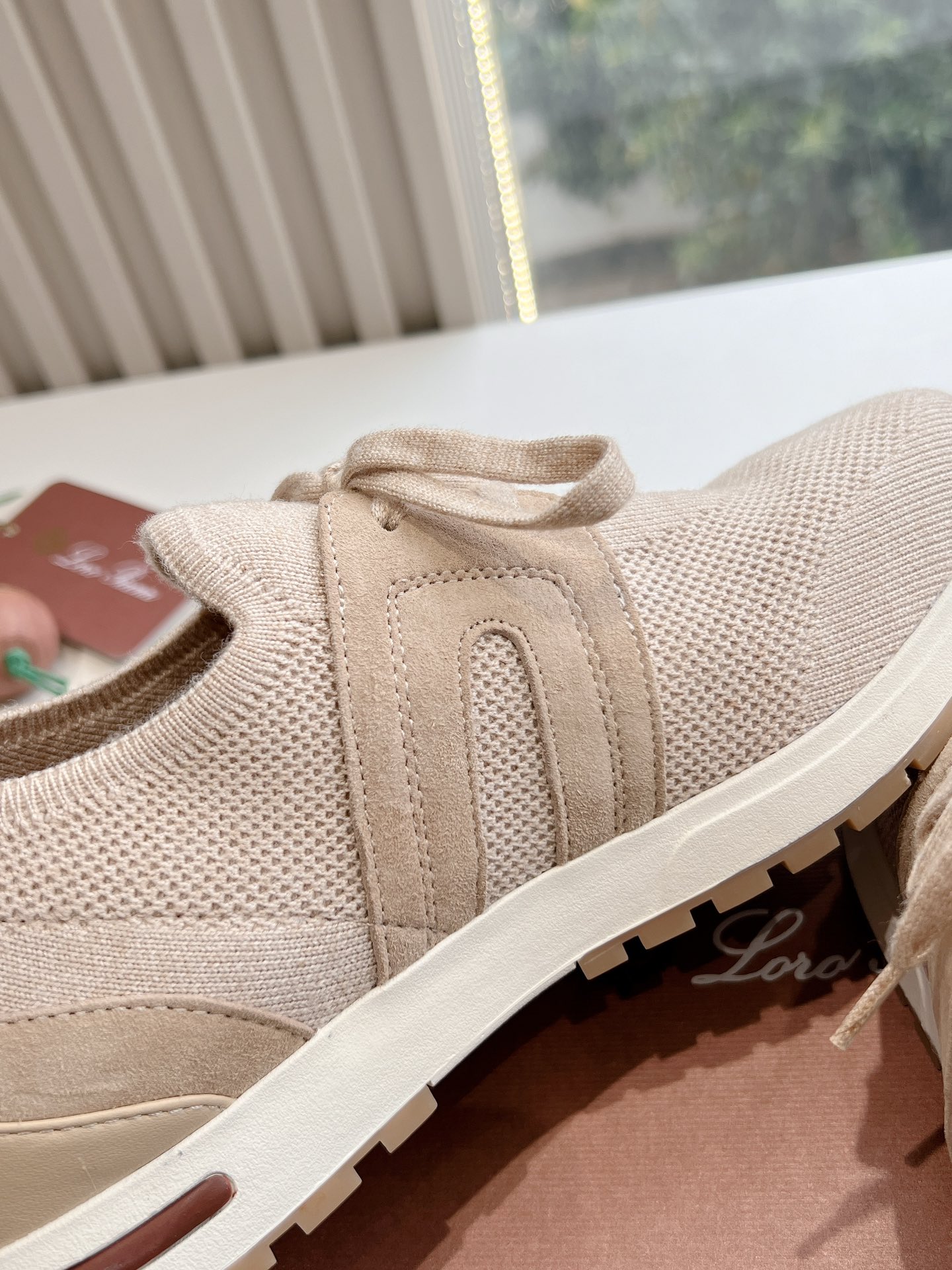 Loro Piana 360 Lp Lady Flexy Walk Sneaker Beige Melange For Women – FAI7759 D927 - Image 16