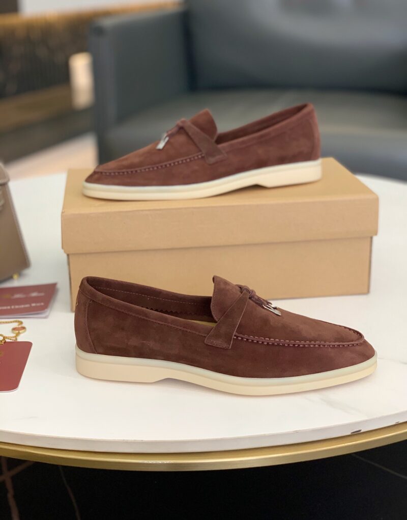 Loro Piana Summer Charms Walk Loafers Chocolate For Women – FAE5444 H026 - Image 7