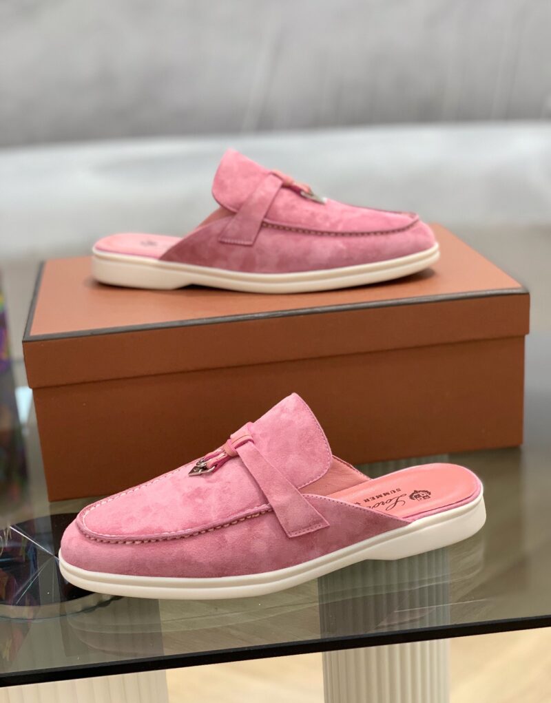 Loro Piana Babouche Charms Walk Loafers Wild Mauve For Women – FAI1543 30F4 - Image 5