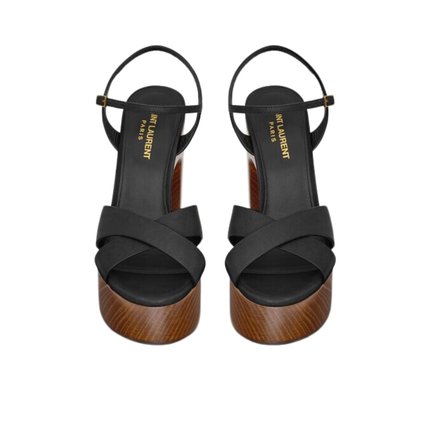 Saint Laurent Bianca Platform Sandals In Smooth Black For Women 775117DWE001000 - Image 6