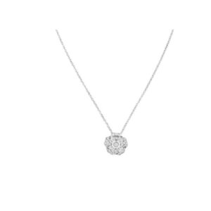 Chanel Bouton De Camélia Necklace Silver Tone For Women J12071, 3599591939884