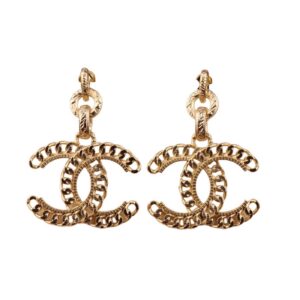 Chanel CC Earrings Gold For Women