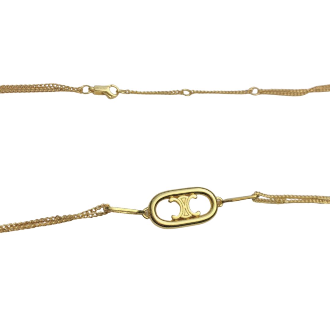 Celine Maillon Triomphe Necklace Gold For Women