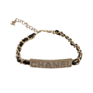 Chanel C-Shaped Bracelet Gold For Women