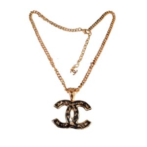 Chanel CC Necklaces Black For Women