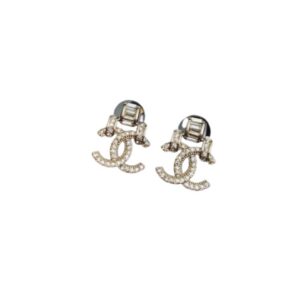 Chanel Double C Earrings Gold For Women